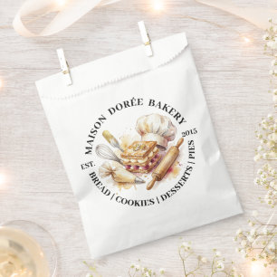 Sachets En Papier Magasin de boulangerie Pâtissier Dessert Sucreries