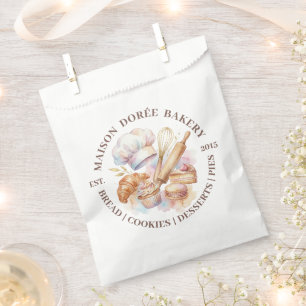 Sachets En Papier Magasin de Boulangerie Pâtissier Dessert Sucreries