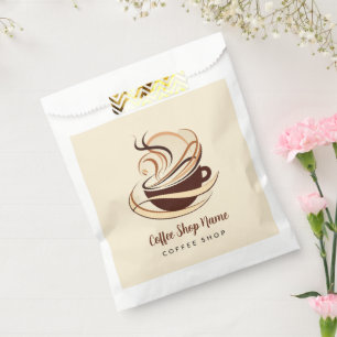 Sachets En Papier Magasin de grains de café minimaliste moderne prof