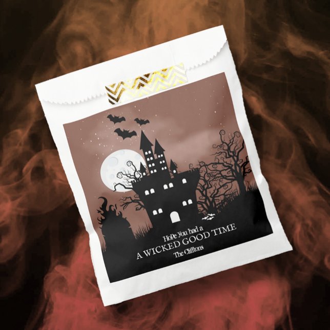 Sachets En Papier Maison hantée d'Halloween (Créateur téléchargé)