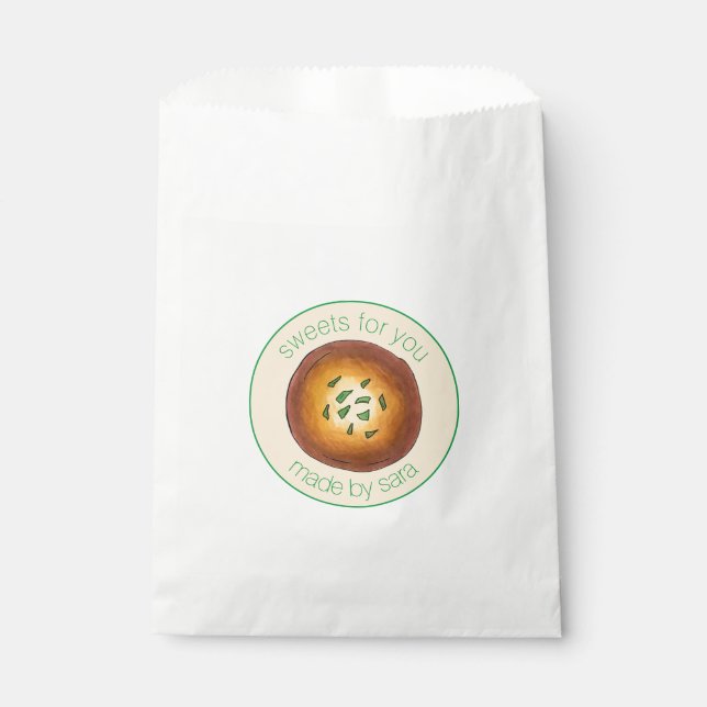 Sachets En Papier Malpua indien fait maison Pancake Mithai Sweets (Devant)
