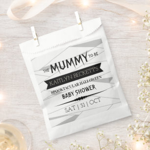 Sachets En Papier Maman à être Baby shower Halloween