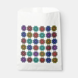 Sachets En Papier Mandala en différentes couleurs