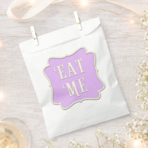 Sachets En Papier "Mange-moi" Wonderland Tea Party Pastel Purple