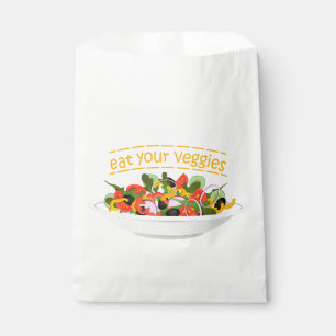 Sachets En Papier Mangez vos Légumes Citer salade fraîche mélange bo