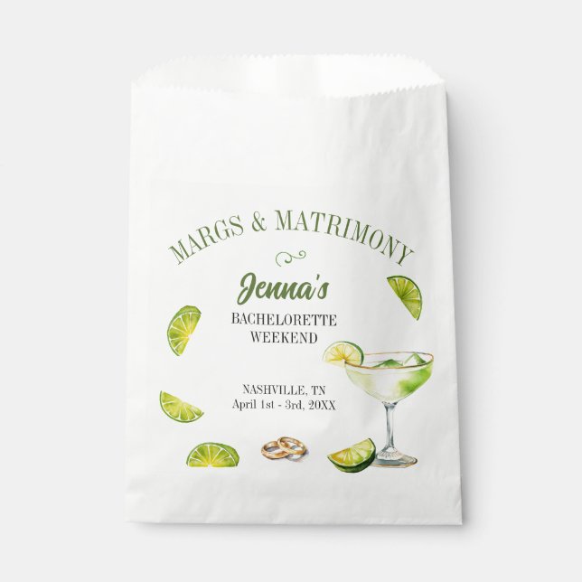 Sachets En Papier Marges et mariage Bachelorette Party (Devant)