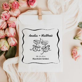 Sachets En Papier Mariage à main moderne et capricieux