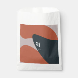 Sachets En Papier Mariage Bleu en terre cuite bio
