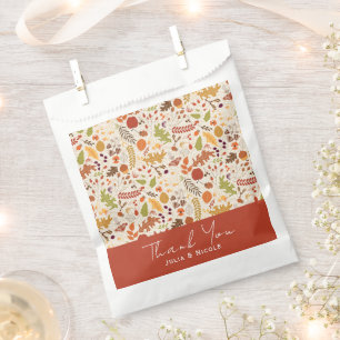 Sachets En Papier Mariage Bohème Floral Rustique Automne