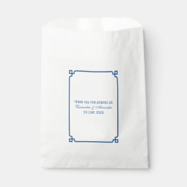 Sachets En Papier Mariage chic Lapis Blue Deco