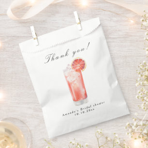 Sachets En Papier Mariage Citron Cocktail