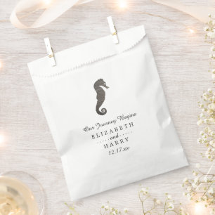 Sachets En Papier Mariage Clay Seahorse Beach