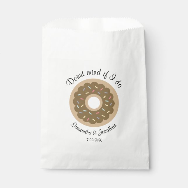 Sachets En Papier Mariage de beignets doux (Devant)