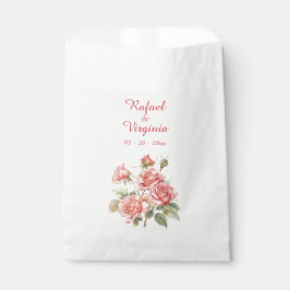 Sachets En Papier Mariage de bouquet rose