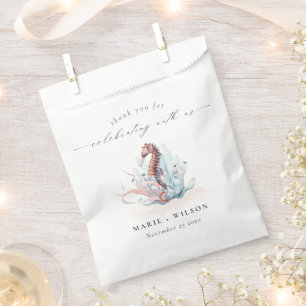 Sachets En Papier Mariage de corail d'algues sous-marines