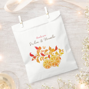 Sachets En Papier Mariage de Feuillage Citronné Frais