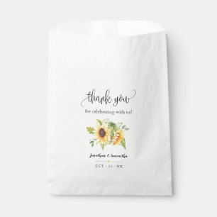 Sachets En Papier Mariage de la fête chic et fleurie de Sunflower