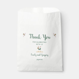 Sachets En Papier Mariage de Merci de fleurs lunaires