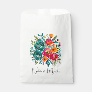 Sachets En Papier Mariage de romance aquarelle