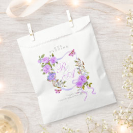 Sachets En Papier Mariage de ruban Rose violet