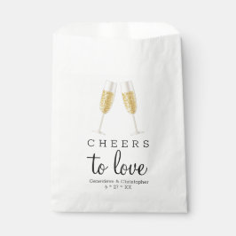 Sachets En Papier Mariage de toast au champagne