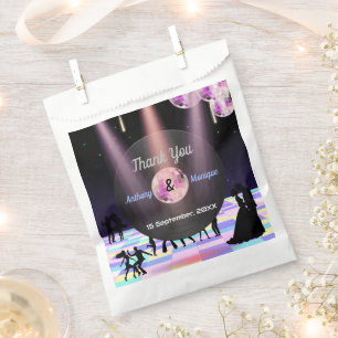 Sachets En Papier Mariage Disco personnalisable