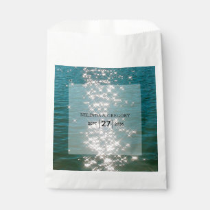 Sachets En Papier Mariage Étincelles d'eau de mer de plage
