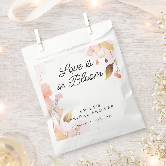 Sachets En Papier Mariage Fleurissant Shower de Fiançailles (Coupé)