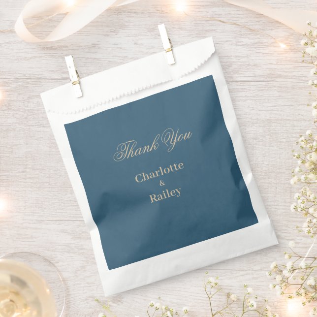 Sachets En Papier Mariage Floral Boho de la Marine (Coupé)