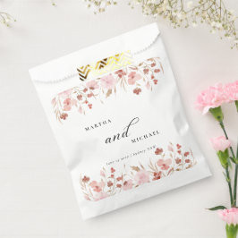 Sachets En Papier Mariage floral boho minimal