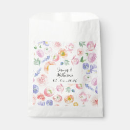 Sachets En Papier Mariage floral de l'aquarelle de printemps