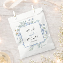 Mariage Floral d'hiver bleu rustique