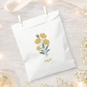 Sachets En Papier Mariage floral moderne jaune betercup
