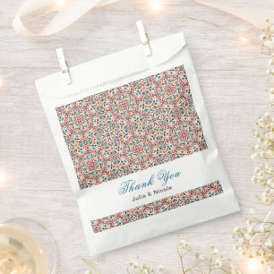 Sachets En Papier Mariage géométrique en treillis marocain