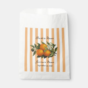 Sachets En Papier Mariage Italien Méditerranéen Citron Orange