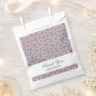 Sachets En Papier Mariage mandala géométrique en treillis marocain