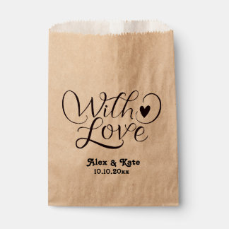 Sachets En Papier Mariage minimaliste