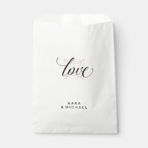Sachets En Papier Mariage minimaliste géométrique moderne