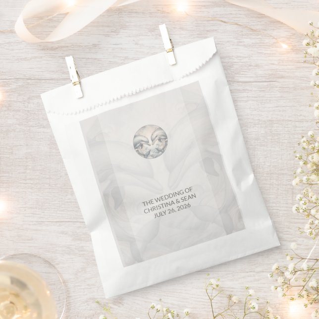 Sachets En Papier Mariage moderne Whimsy Dolphin (Coupé)