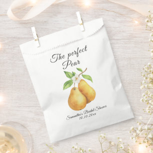 Sachets En Papier Mariage parfait de poires florales aquarelle