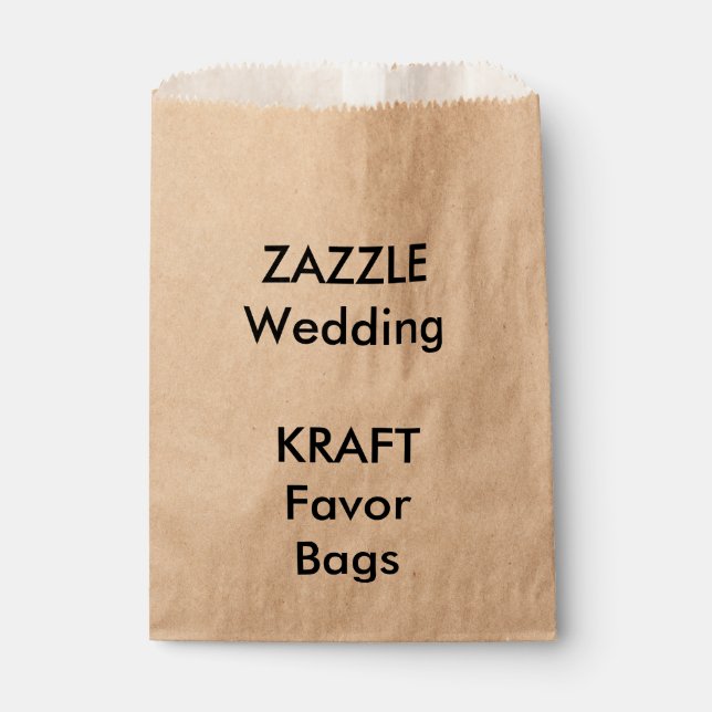 Sachets En Papier Mariage personnalisé KRAFT papier Favoriser sac (Devant)