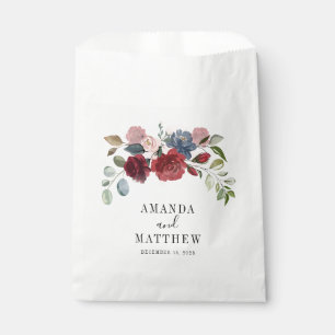 Sachets En Papier Mariage personnalisé rustique de Bourgogne