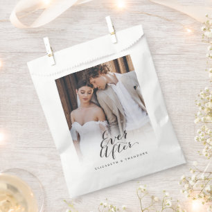 Sachets En Papier Mariage Photo Chic Calligraphie Après Toujours
