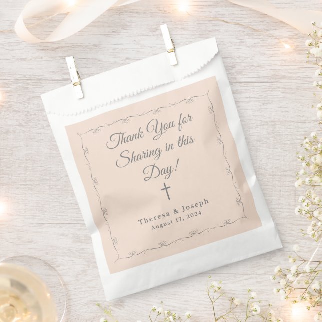 Sachets En Papier Mariage purement catholique (Coupé)