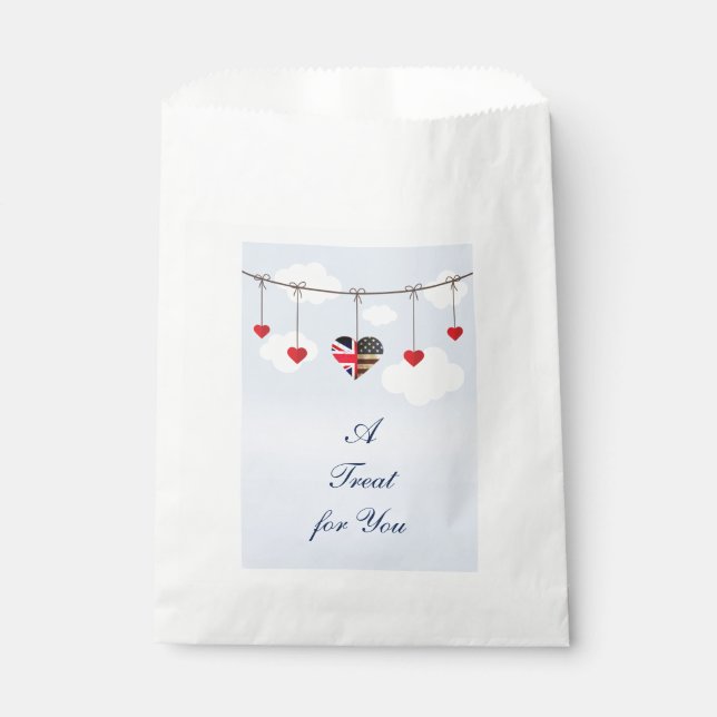 Sachets En Papier mariage royal (Devant)