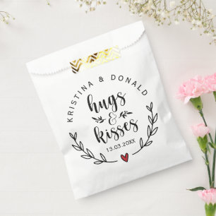 Sachets En Papier Mariage Rustique de serres et baisers   Faveur Fêt
