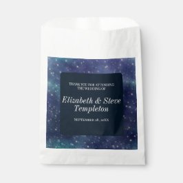 Sachets En Papier Mariage Starry Nuit Céleste Merci Marine