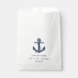 Sachets En Papier Marine Ancre Bleue Nautique Plage Mariage Faveur S