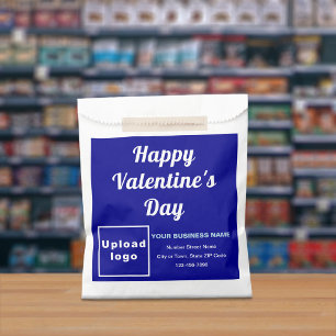 Sachets En Papier Marque commerciale bleue; Valentine; sac en papier
