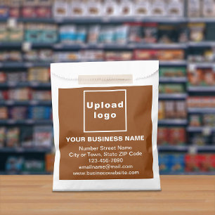 Sachets En Papier Marque commerciale Brown sur sac en papier
